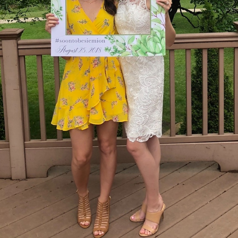 Adorable Yellow Floral Dress